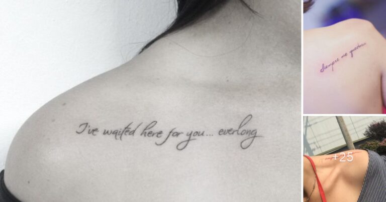 Lee más sobre el artículo 24 Ideas de Tatuajes con Frases en los Hombros