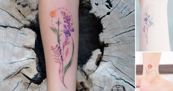 Lee más sobre el artículo Coloridas Ideas de Tatuajes con Flores para Mujeres