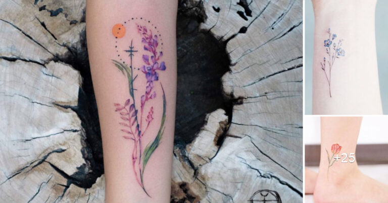 Lee más sobre el artículo Coloridas Ideas de Tatuajes con Flores para Mujeres