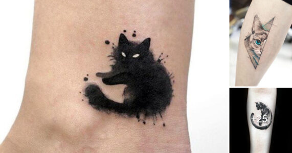 Lee más sobre el artículo 30 Ideas de Tatuajes para los amantes de los gatos