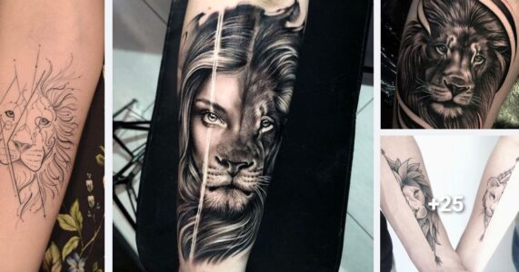 Lee más sobre el artículo 35 Increíbles Diseños de Tatuajes con Leones para Hombres y Mujeres
