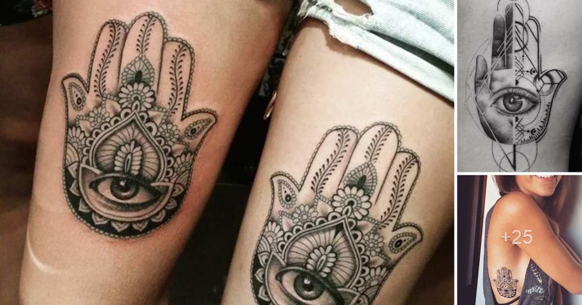 En este momento estás viendo 25 Ideas de Tatuajes de Mano de Hamsa