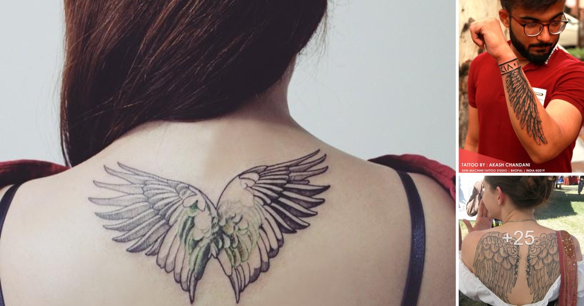 En este momento estás viendo 59 tatuajes de alas de ángel: galería de imágenes
