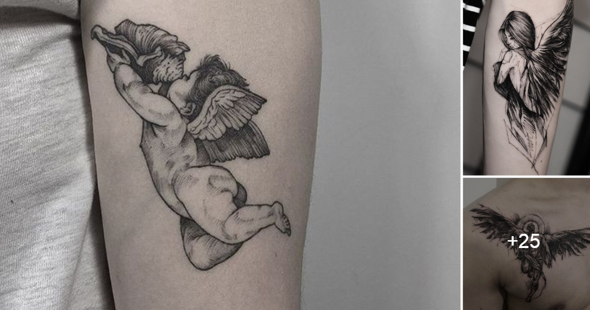 En este momento estás viendo 31 Ideas de Tatuajes de Angeles para Hombres y mujeres
