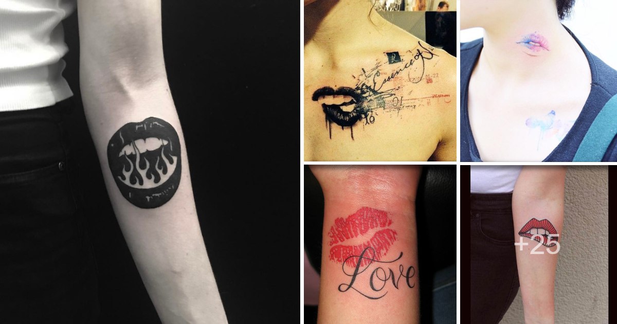 En este momento estás viendo 39 Ideas y diseños de tatuajes de labios