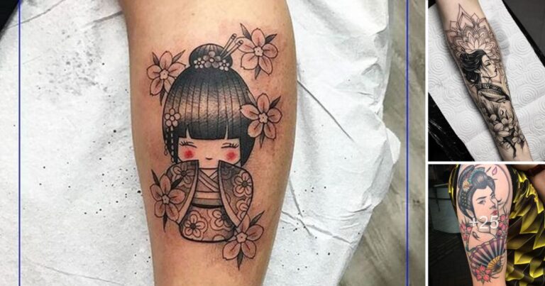 Lee más sobre el artículo 45 Ideas de Tatuajes de Geisha