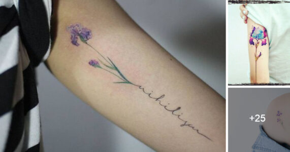 Lee más sobre el artículo 25 Ideas de Tatuajes de la Flor Iris