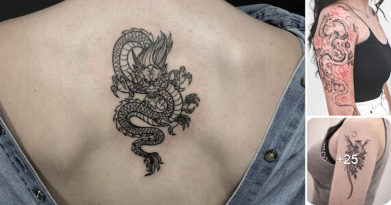 Lee más sobre el artículo 20 Diseños de tatuajes de Dragones y su Significado