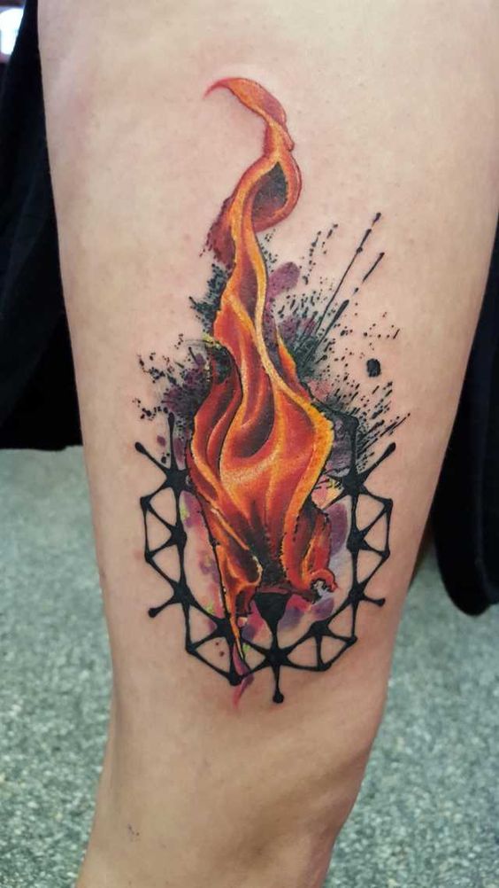 tatuajes flama fuego 17 Más de 25 Diseños de Tatuajes de Flama o Fuego Unicos