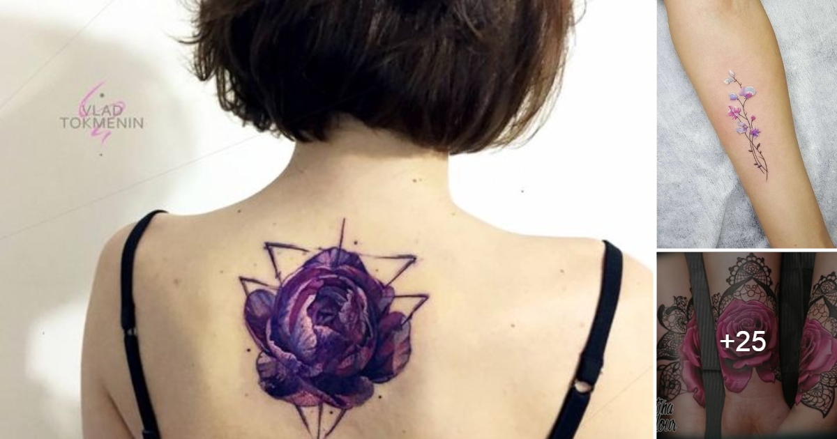 En este momento estás viendo 27 Ideas de Tatuajes de flores Moradas