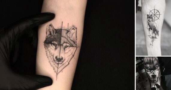Lee más sobre el artículo 45 Ideas geniales de tatuajes de lobos y su significado