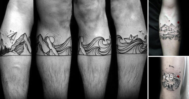 Lee más sobre el artículo 20 Ideas de tatuajes de olas de montaña para hombres