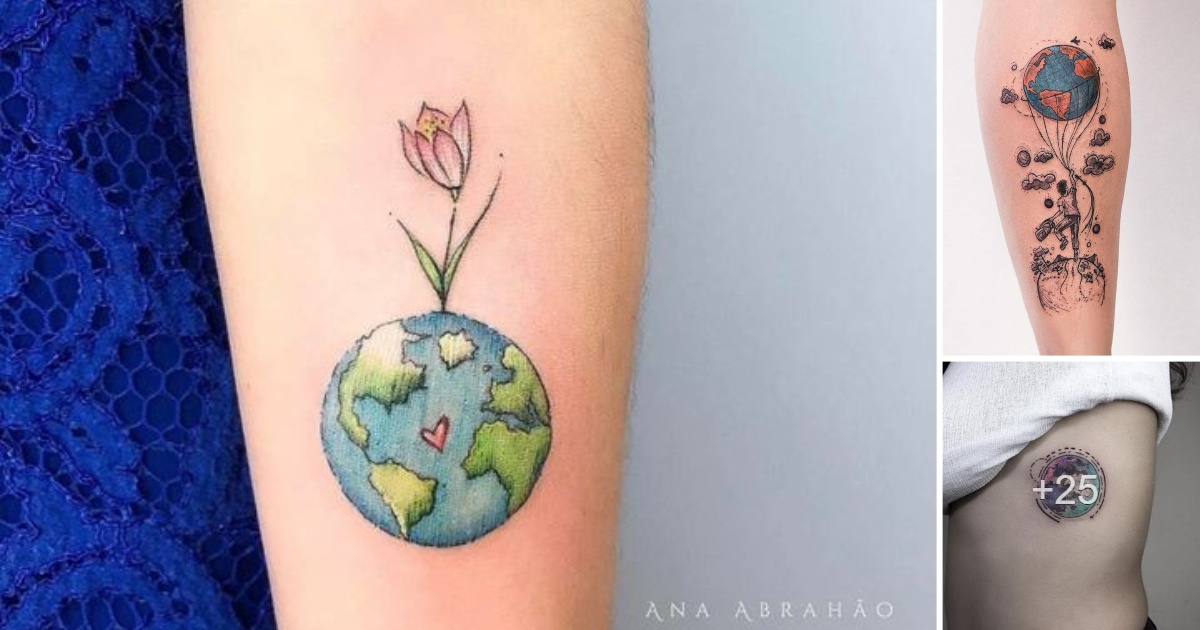 En este momento estás viendo 24 Ideas de Tatuajes inspirados en el Planeta Tierra