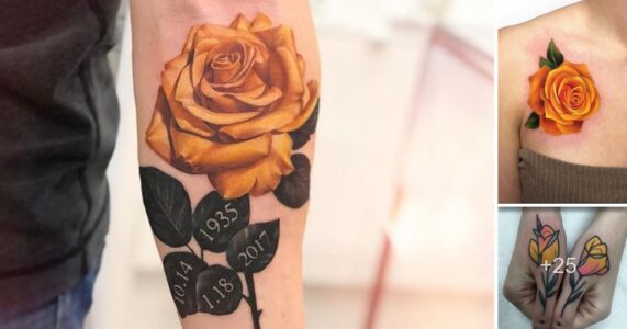 Lee más sobre el artículo 45 Ideas geniales de tatuajes de rosas amarillas