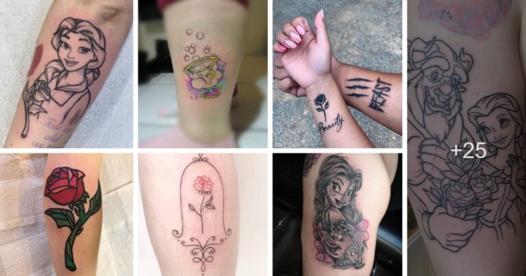 Lee más sobre el artículo Más de 30 tatuajes Inspirados en La Bella y la Bestia