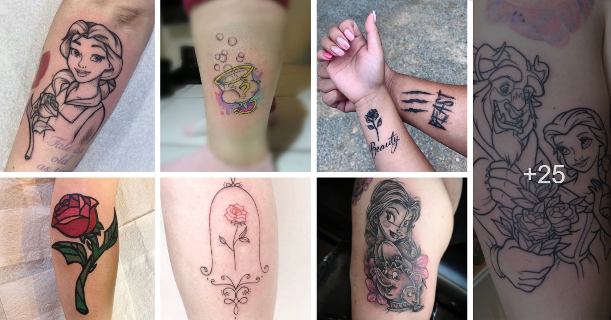 En este momento estás viendo Más de 30 tatuajes Inspirados en La Bella y la Bestia