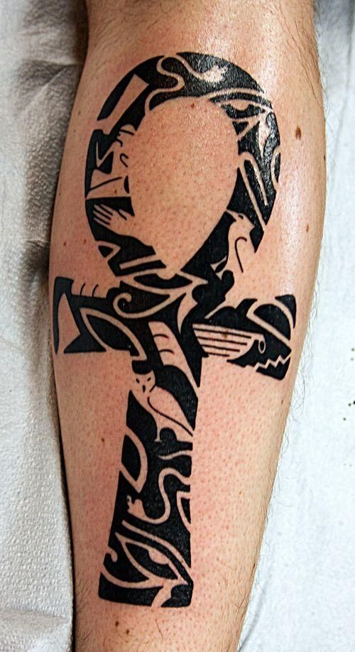 tatuajres cruz egipcia ankh 4 Los 23 Mejores Diseños de Tatuajes de ANKH La Cruz Egipcia